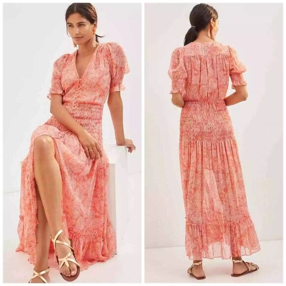 NWT MISA Los Angeles Revolve Parisa Dress Summer Paisley - Picture 1 of 10